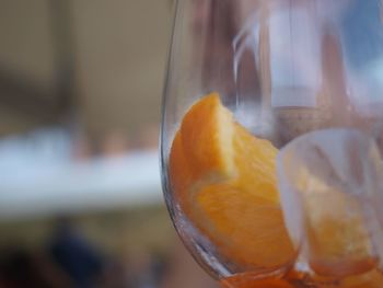 Close-up of drink in glass