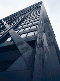 Low angle view of modern building against sky