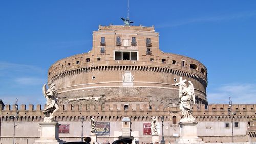 Low angle view of historical building