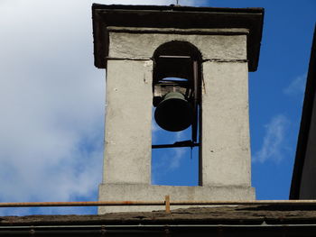 Low angle view of old building against sky