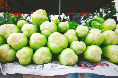 Full frame shot of vegetables for sale in market