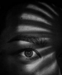 Close-up portrait of human eye