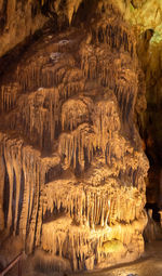 Rock formations in cave