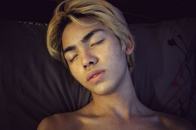 Portrait of young woman