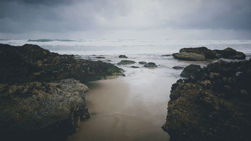 Scenic view of sea against sky
