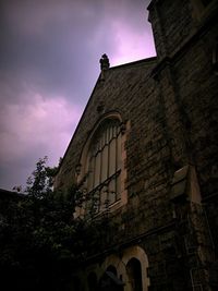 Low angle view of built structure against sky