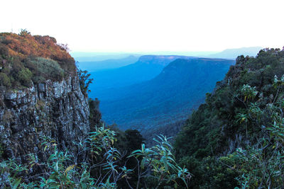 Scenic view of mountains