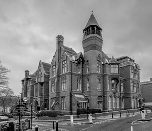 View of historical building against cloudy sky