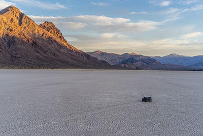 Scenic view of desert against sky