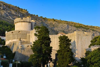 Historic building against blue sky