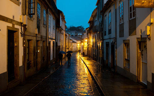 Street amidst buildings in city