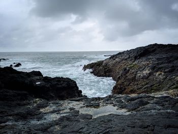 Scenic view of sea against sky in indonesia beach