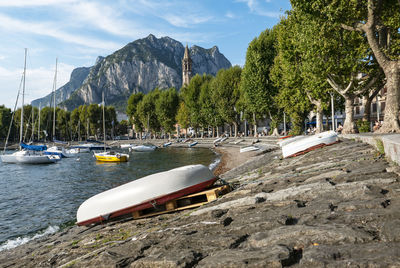 Lakeside of lecco at summer