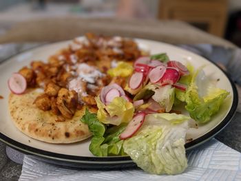 Close-up of food in plate