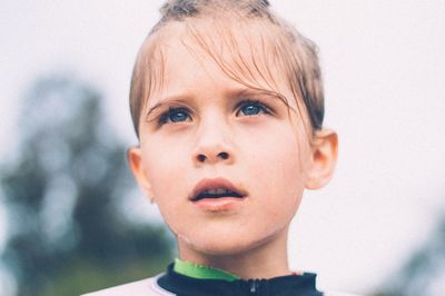 Close-up portrait of boy