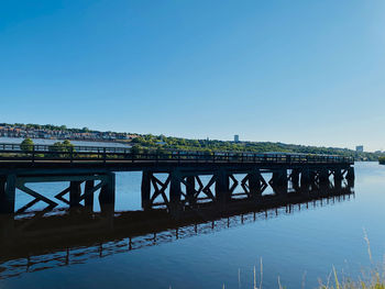 Abandoned pier on the river tyne