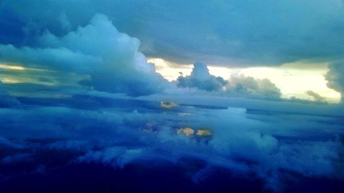 Clouds over landscape