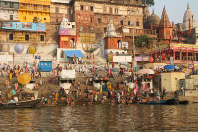 Boats in canal