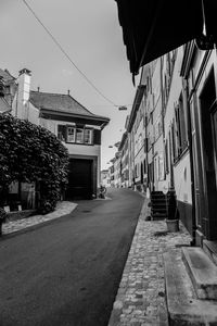 View of houses along street