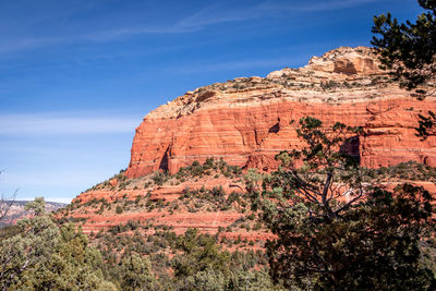 View of rock formations