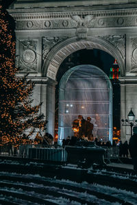 Illuminated building