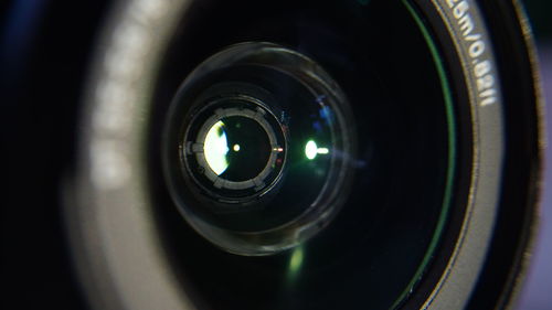 Close-up of camera