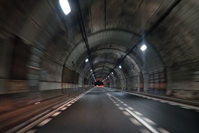 Illuminated tunnel