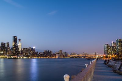 View of illuminated cityscape at night