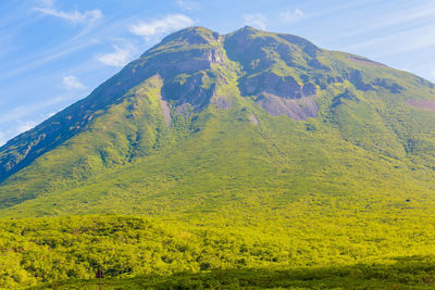 Scenic view of mountain against sky