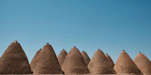 Traditional mud brick or adobe made beehive houses. harran, major ancient city in upper mesopotamia