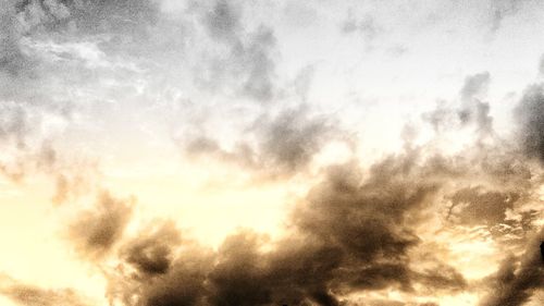 Low angle view of clouds in sky