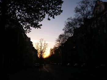 Road at sunset