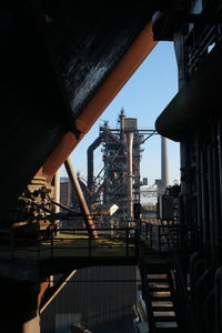 Low angle view of ship