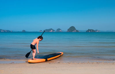 Woman at beach