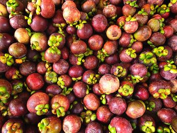 Full frame shot of fruits in market