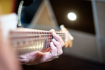 Close-up of human hand