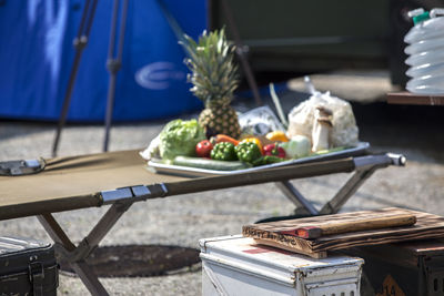 Fruits and vegetable on table