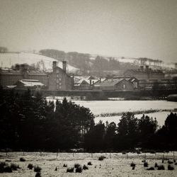 View of bridge over river