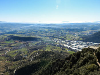 Aerial view of landscape against sky