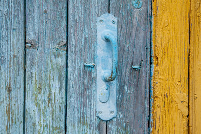 Full frame shot of closed door