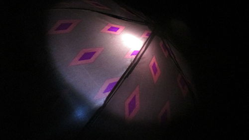 View of illuminated tunnel