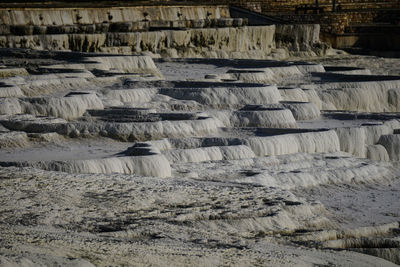 Travertine terrace formations at turkey