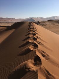 Sand dune in a desert