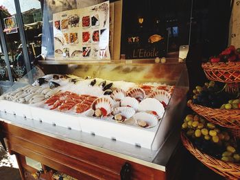 Heap of store for sale in market