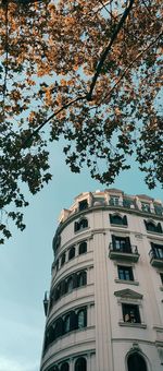 Low angle view of building against sky