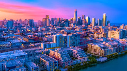 High angle view of cityscape against sky,san diego california 