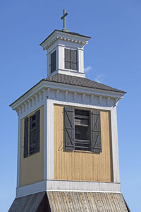 Old wooden bell tower near robertsfors