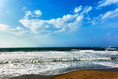 Scenic view of sea against sky