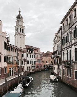 Canal passing in city