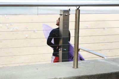 Close-up of clothes hanging